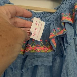 Top it Off beach dress NWT